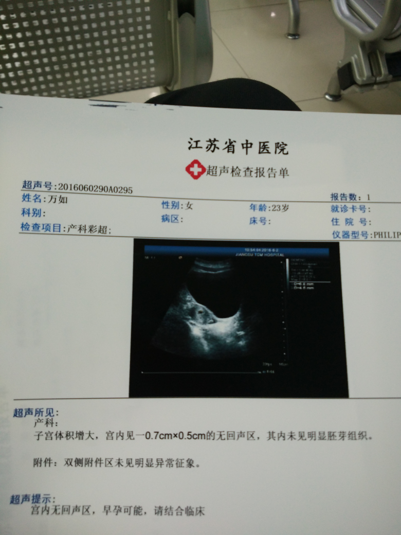 那家帮忙看看今天四十一天去做的彩超有孕囊…没有胎心胎芽～正常吗?