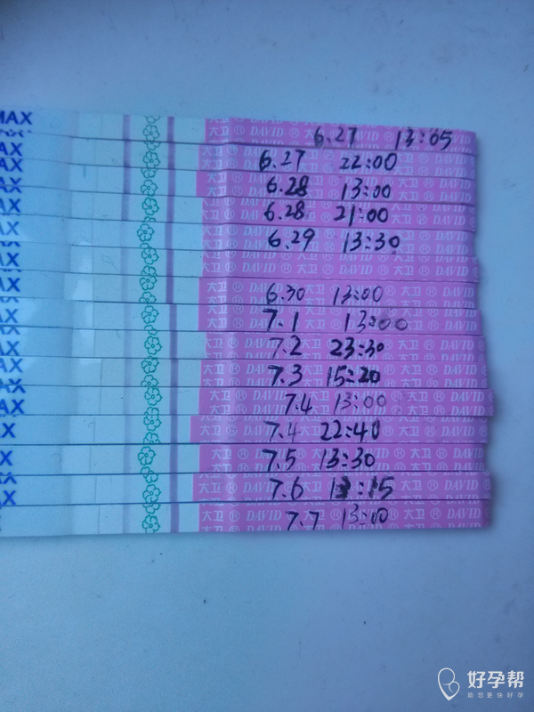 614末次,28-29排卵,白板硬是看成意念灰?