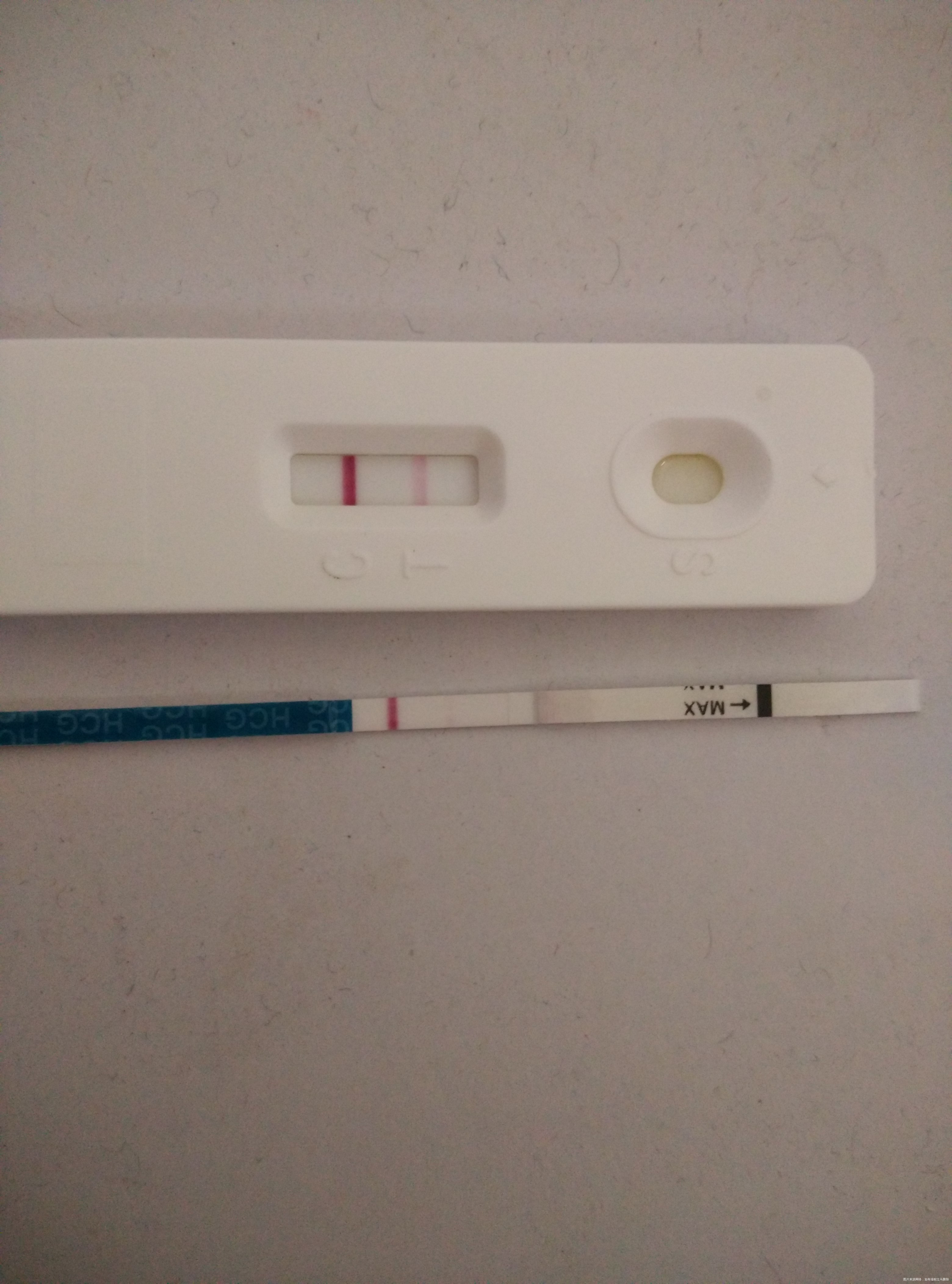 昨天晚上爱爱,今天早上测的,不会这么快吧