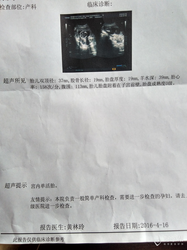 怀孕十五周看不懂b超