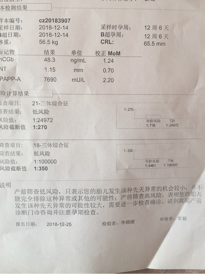 早期唐氏筛查过了还用做中唐吗