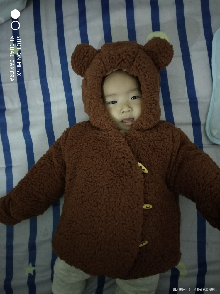 在蜜芽上给宝宝买的件衣服