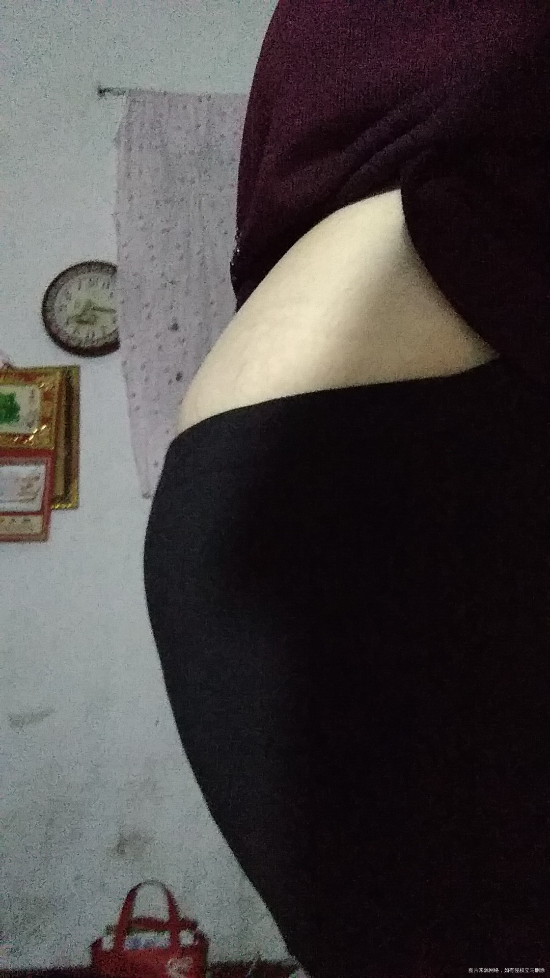 肚子是不是太大啊,27周多不过肚子上没有印
