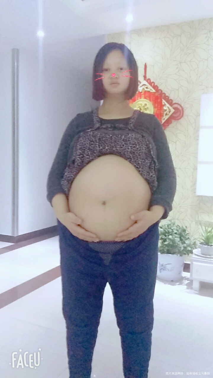 双胎28周,看看我这肚子,是不是特大