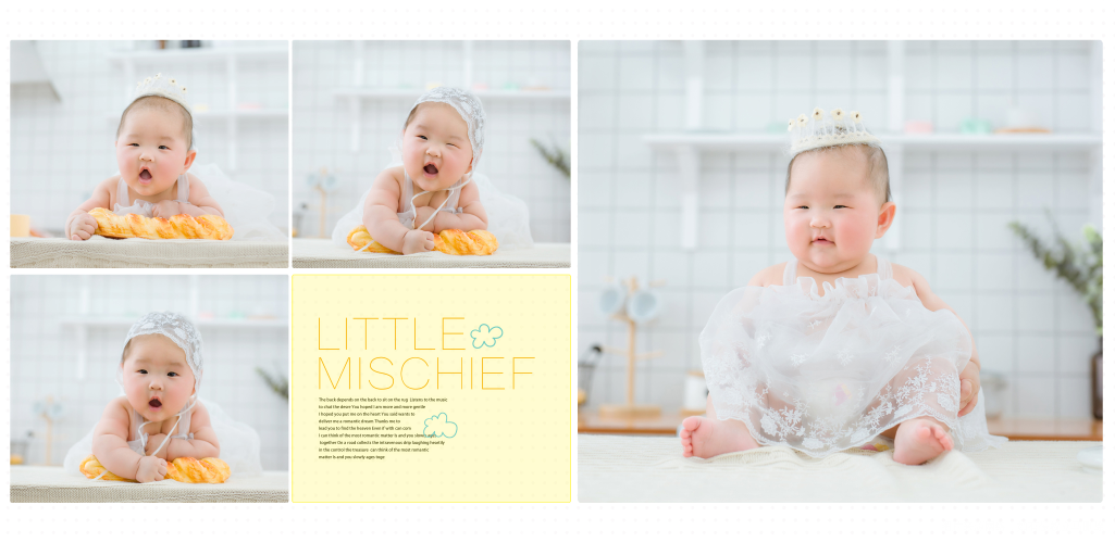 下午带女儿去拿了百天照,