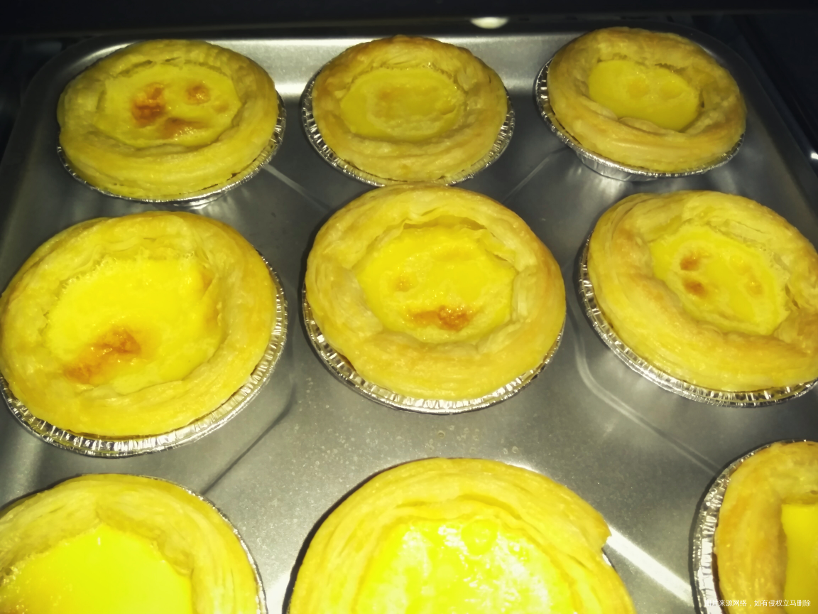 香喷喷的蛋挞出炉啦😁