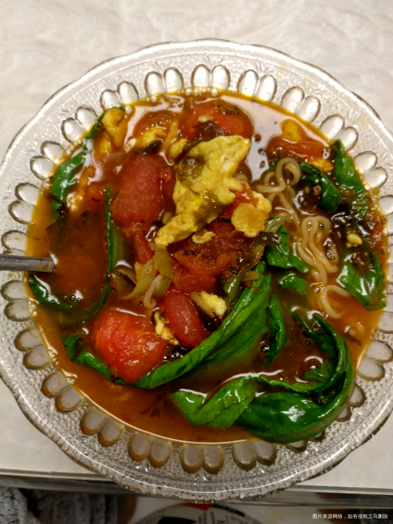 老公今天煮的泡面,好吃呦!