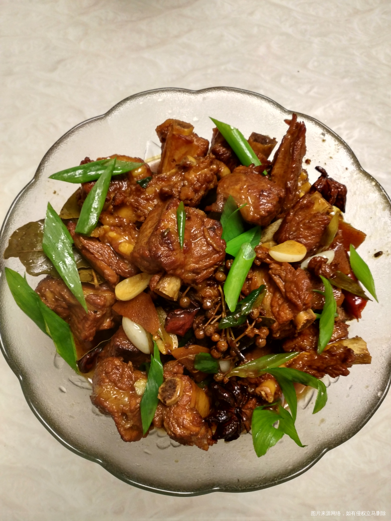 下午回来老公给做的红烧排骨