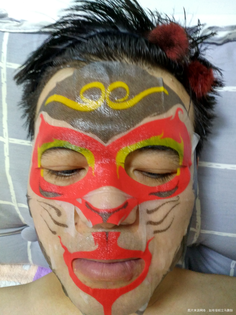 看我老公这面膜,好霸气,大圣归来