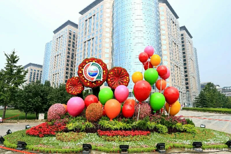 大帝都就是不一样啊,国庆节花坛