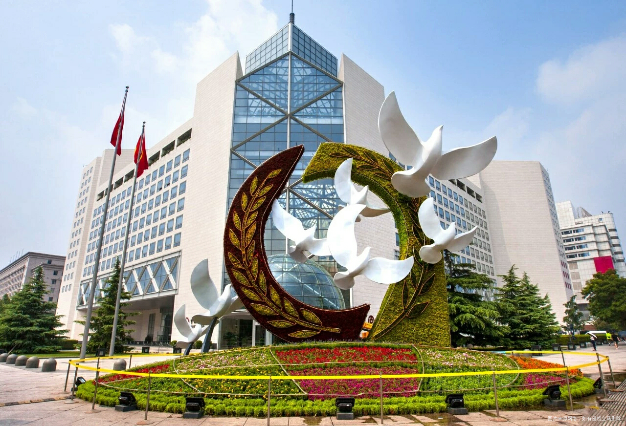 大帝都就是不一样啊,国庆节花坛