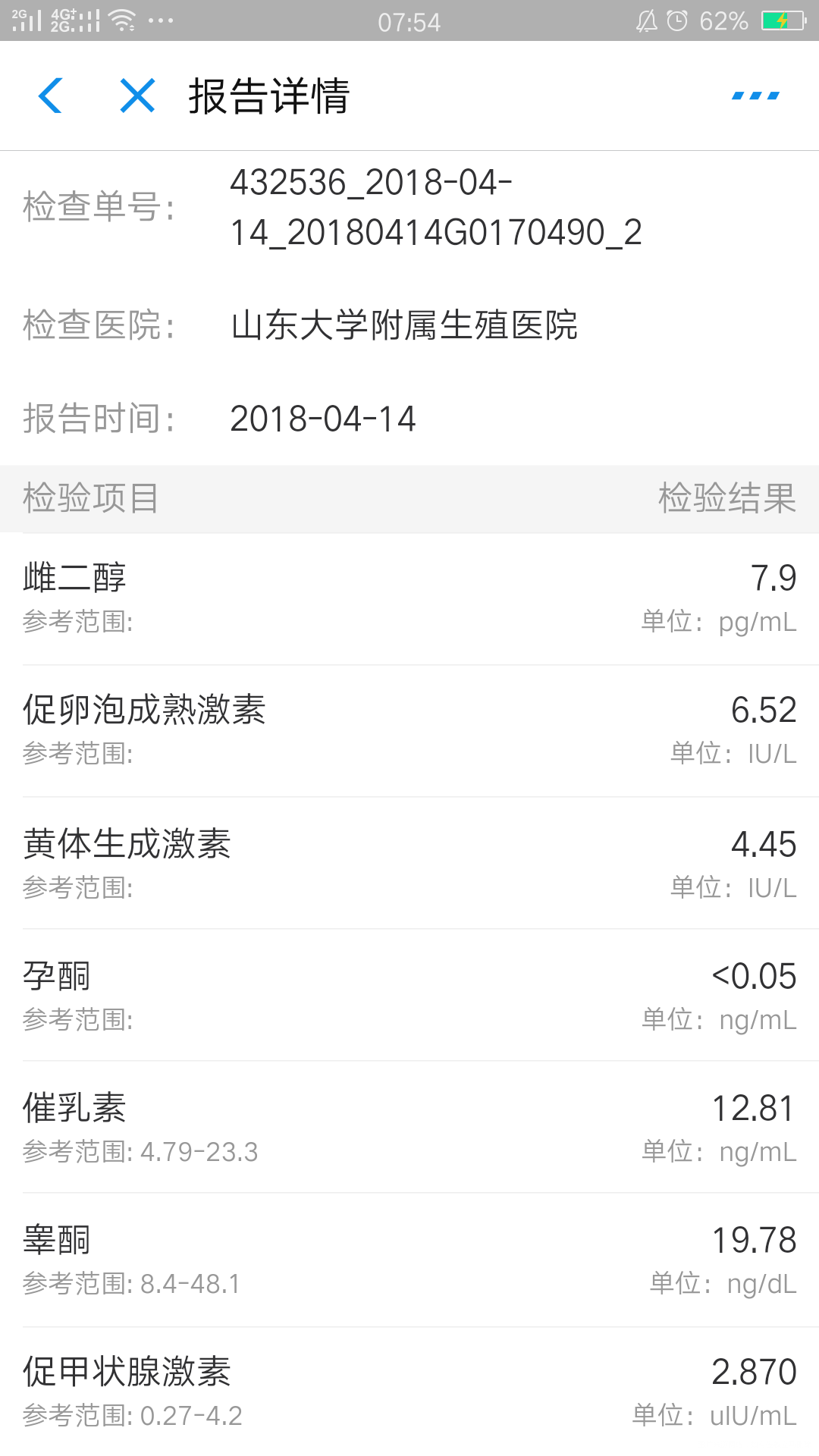 孕前检查结果,之前检查发现子宫纵膈