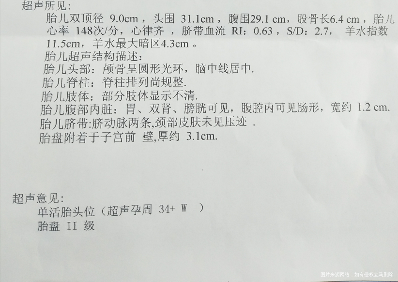麻烦看看B超单子,都正常吗?