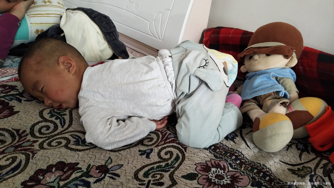 小家伙就喜欢趴着睡,趴着能睡几个小时