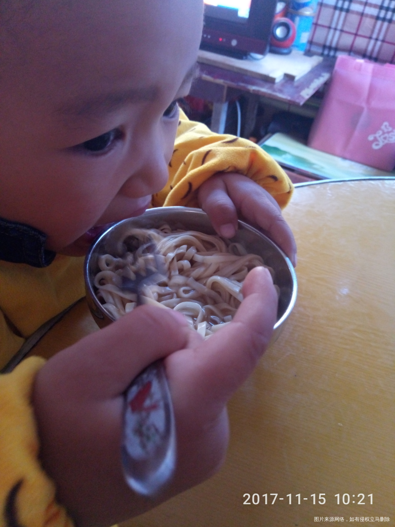 早上吃面条,清水下的面也很喜欢吃