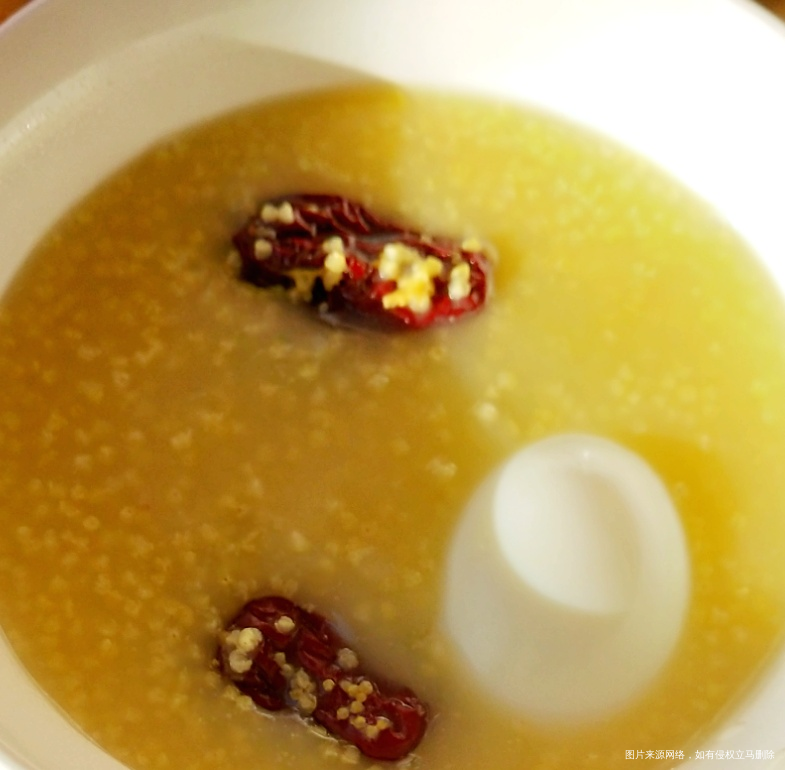 今天的小米粥熬的太稠了