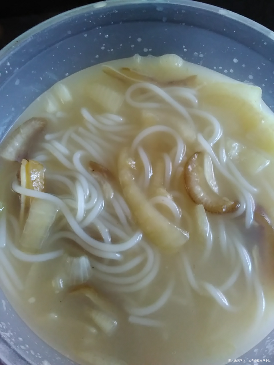 我的早餐,米线加猪耳朵