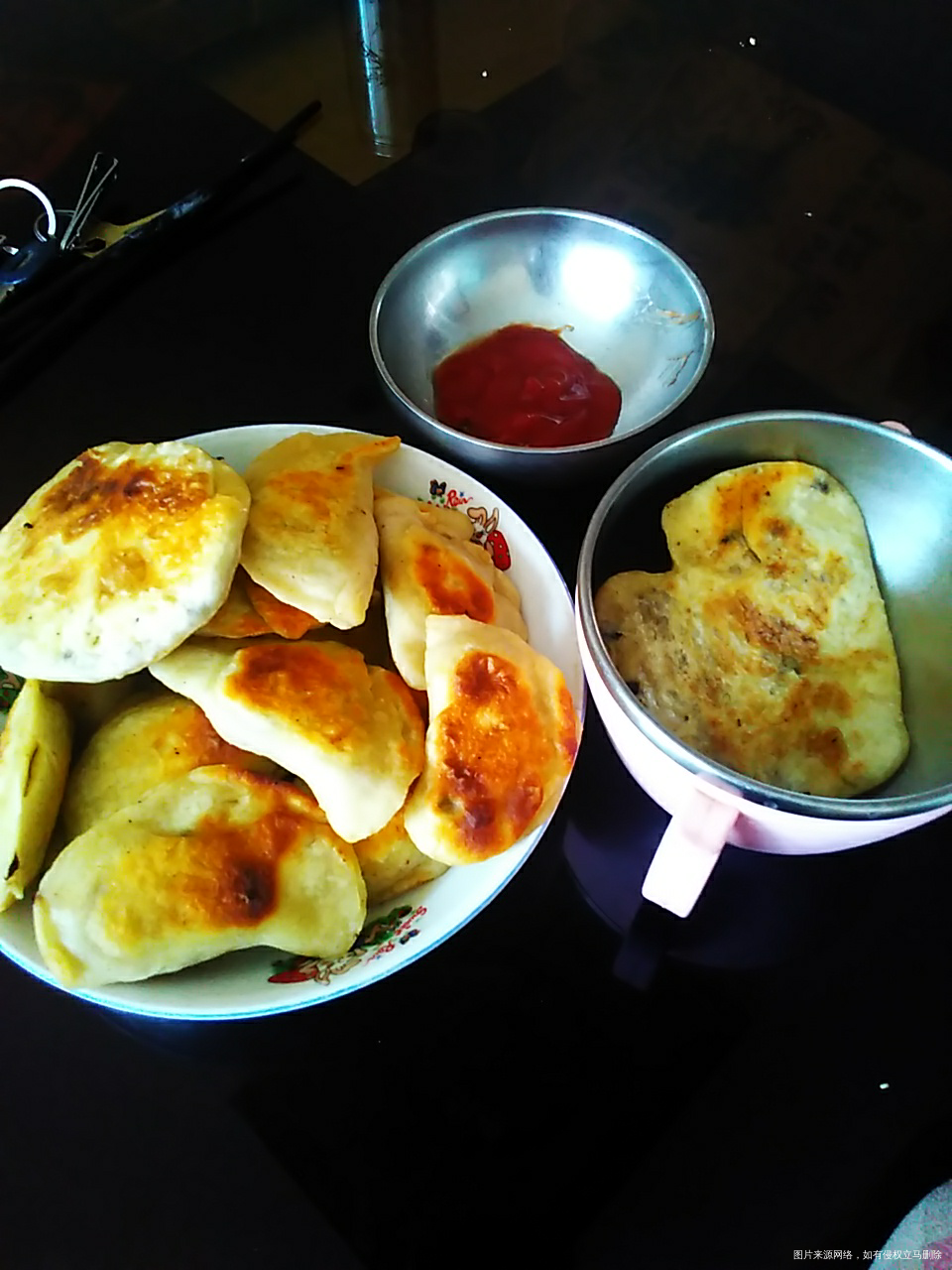 七夕节前一天给宝贝做的爱心饼