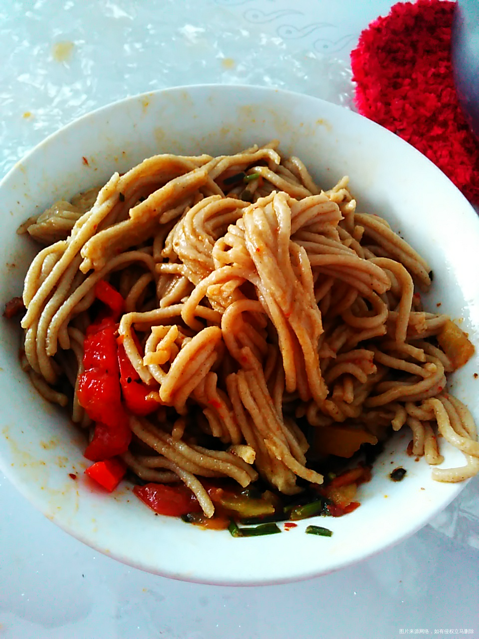 午餐,西红柿土豆猪肉汤,莜面