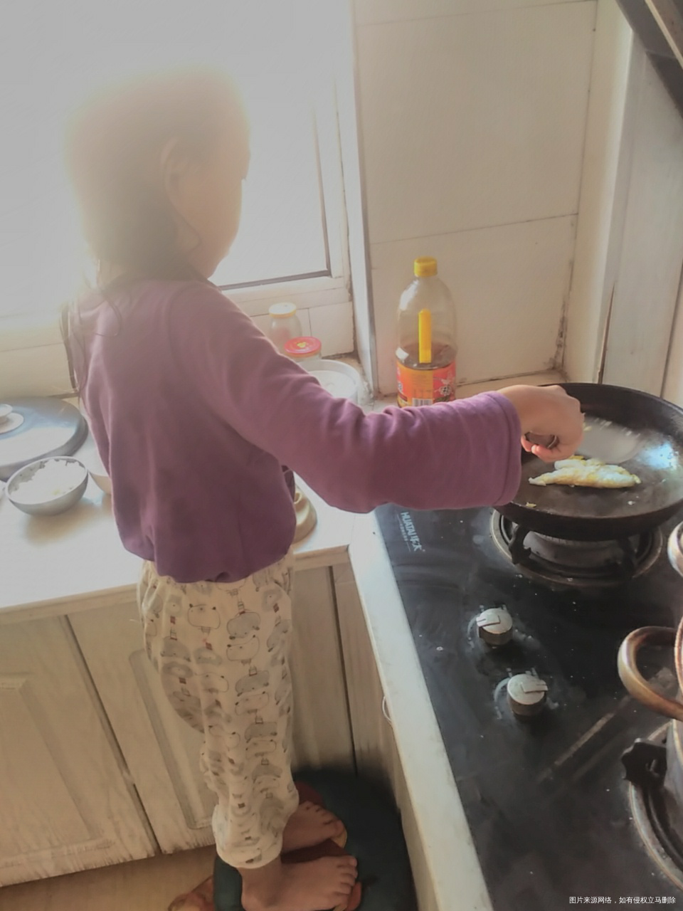 我家闺女自己做的蛋炒饭,棒棒哒