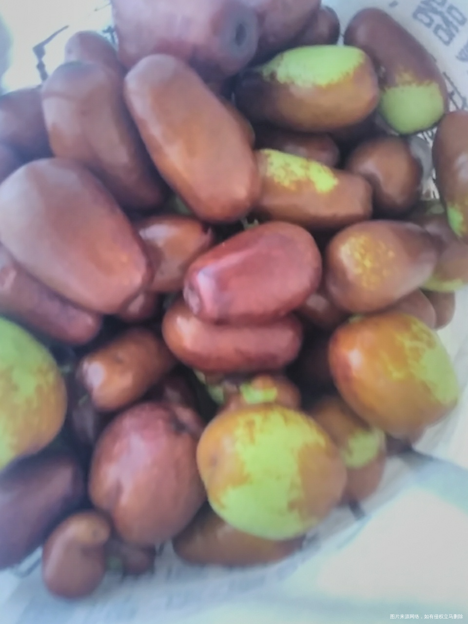 婆婆中午让我拿回来的一小袋大枣