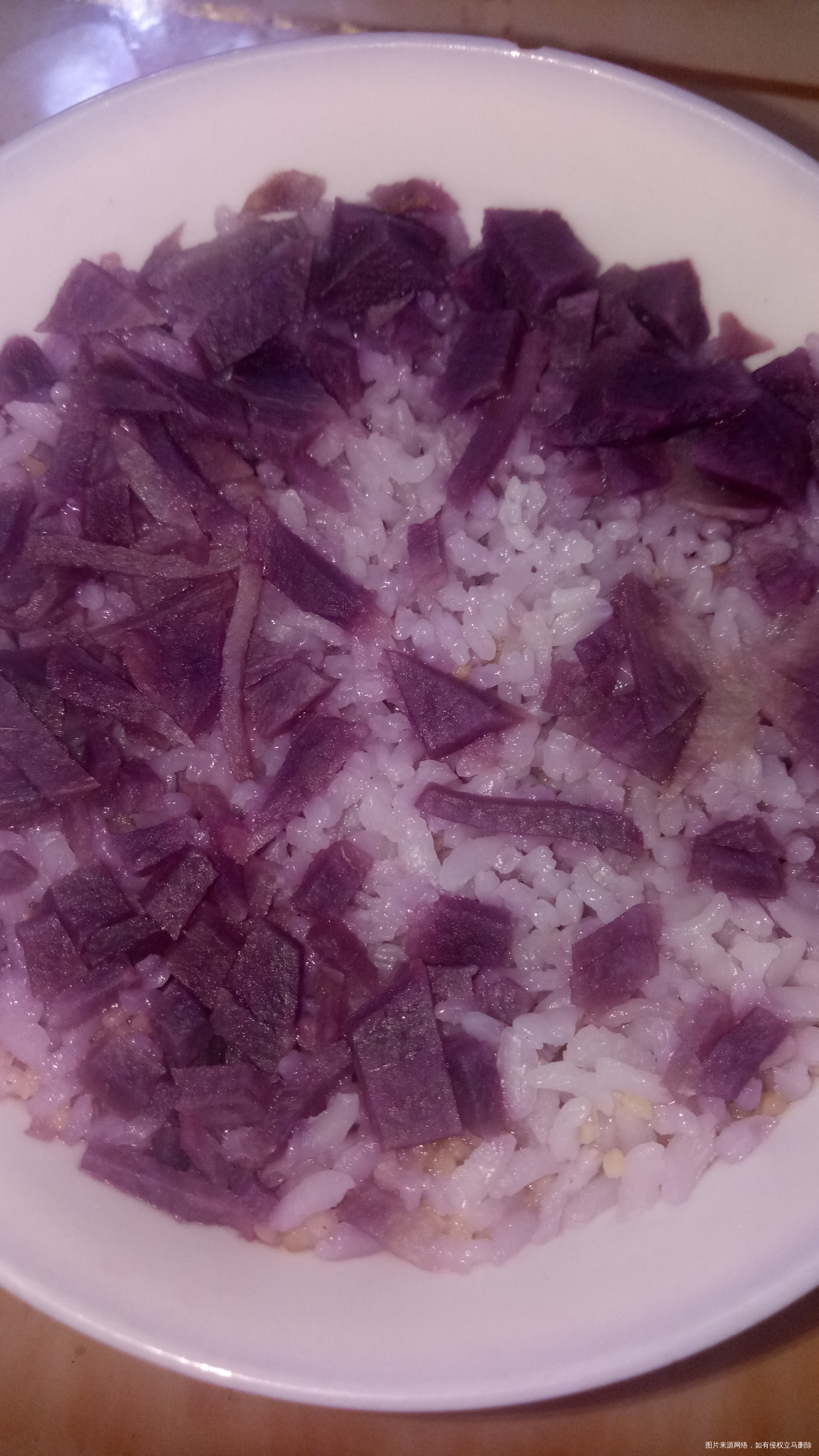 给我闺女做的紫薯米饭