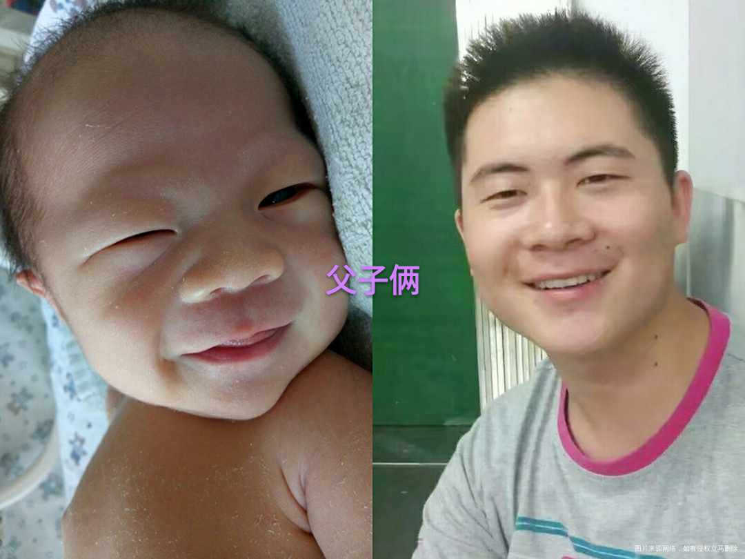 都说爷俩很像,一对比还真挺像…