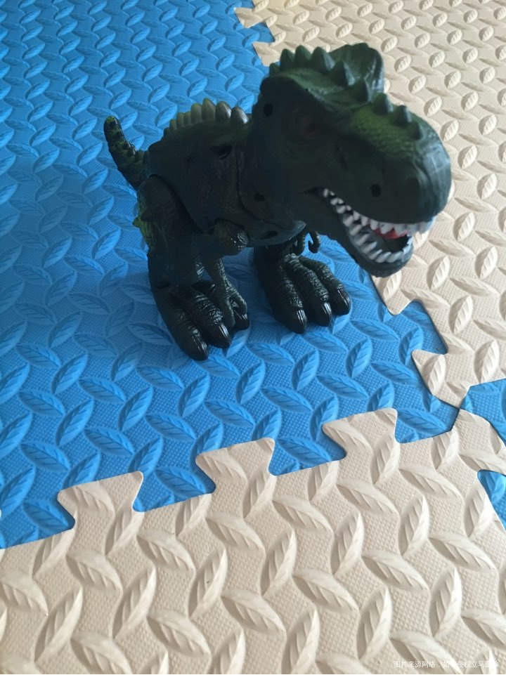 早安宝贝:昨天给儿子买了个恐龙,本以为他能够喜欢,回来爸爸给按上电池,叫把他吓哭...