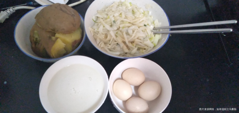 早餐已做好,孩子竟然还在睡觉。