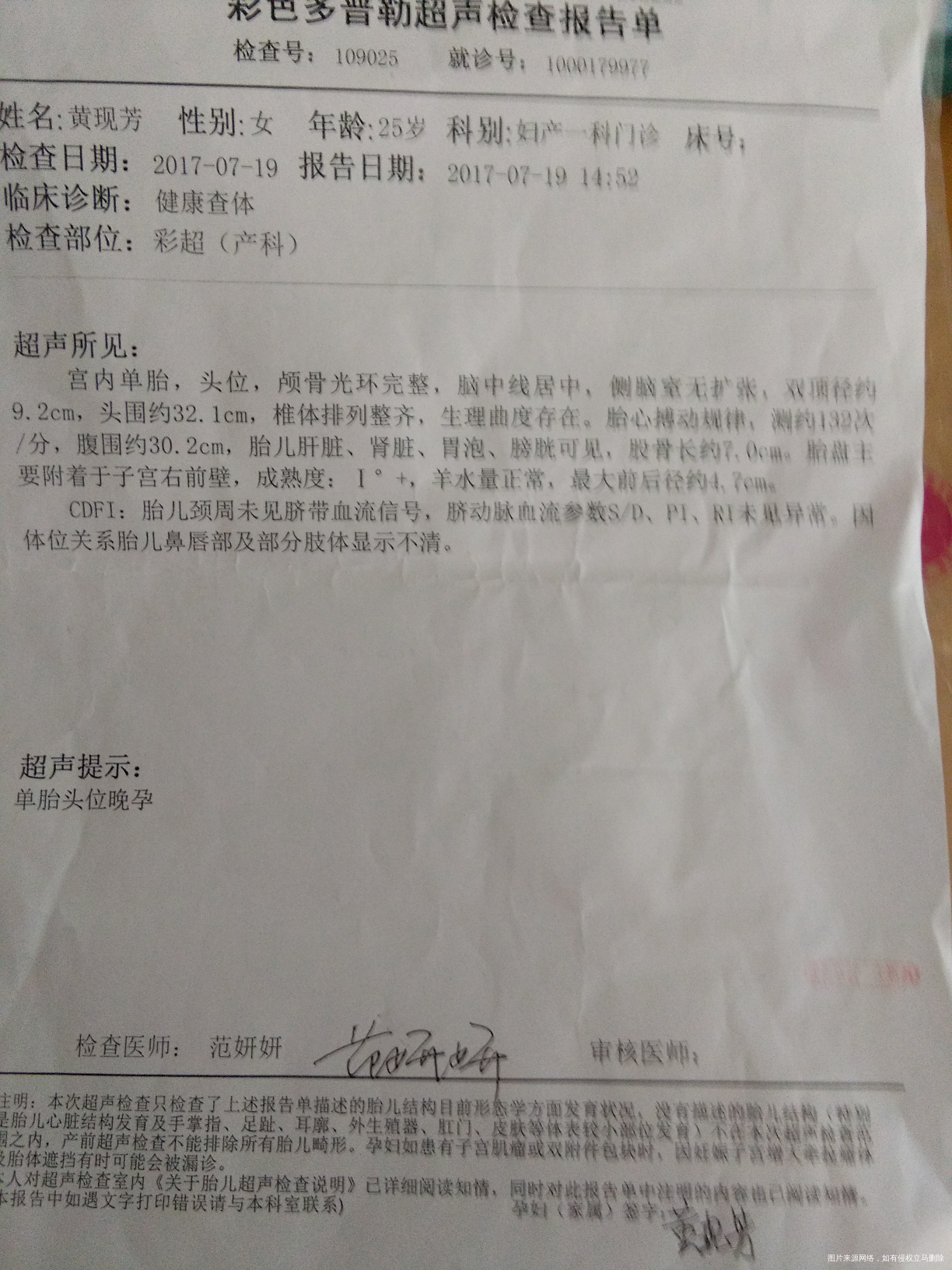 昨天去产检,让我住院我没住