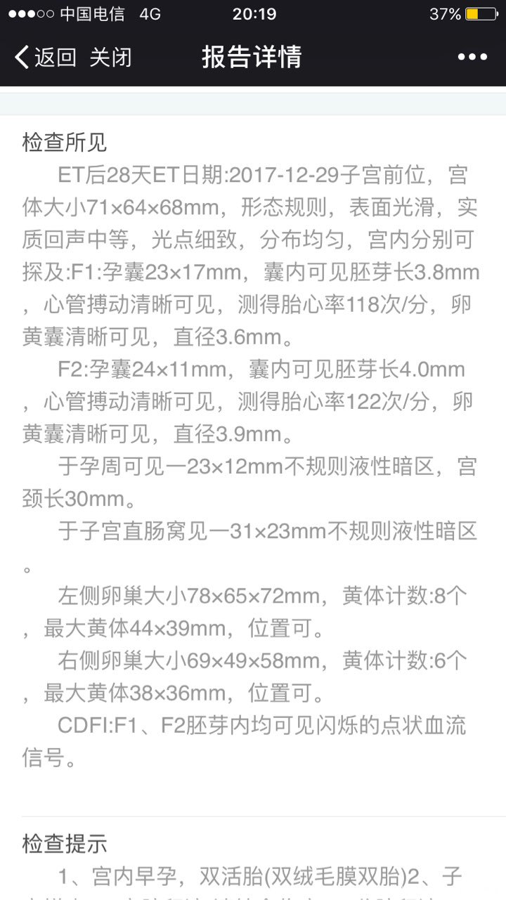 移植28天b超,医生帮我看看