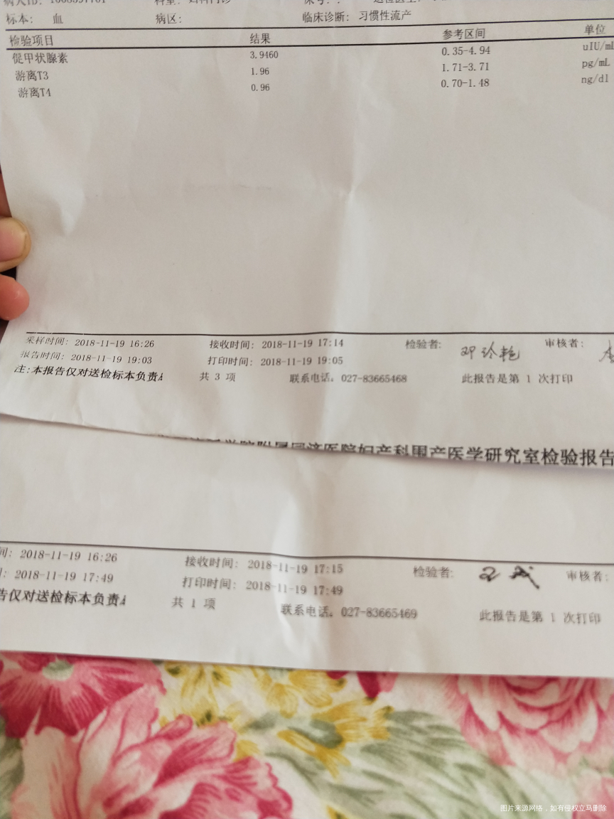 胎停两次,请医生帮忙看看这几项检查有没有问题?