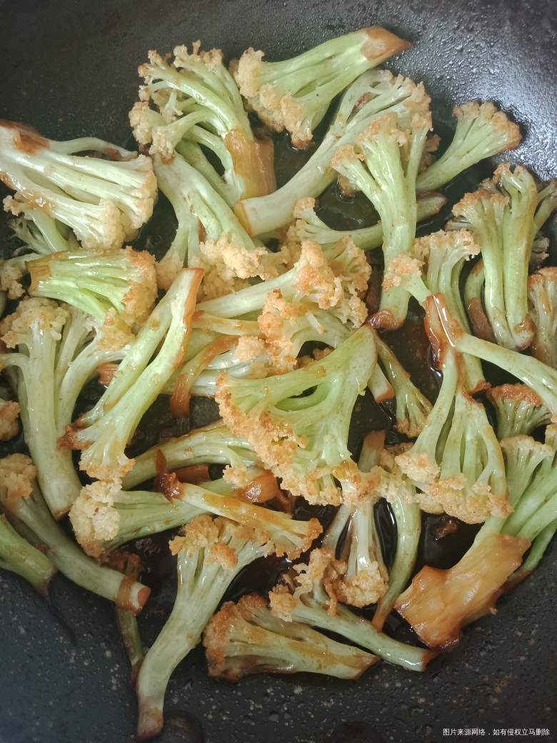 午饭,培根肉玉米炖豆腐,烧菜花