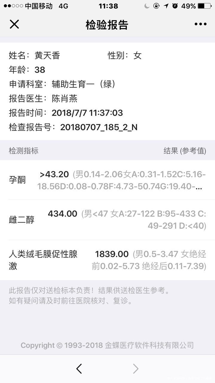 移植第十天和第12天的血值,很多姐妹都说肯定是双胞胎,不知道是不是真的