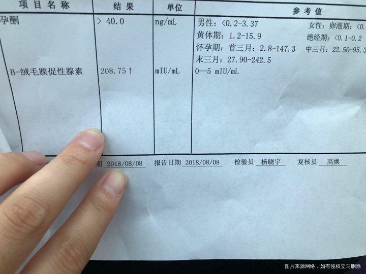 移植鲜胚第十一天,这个结果正常吗