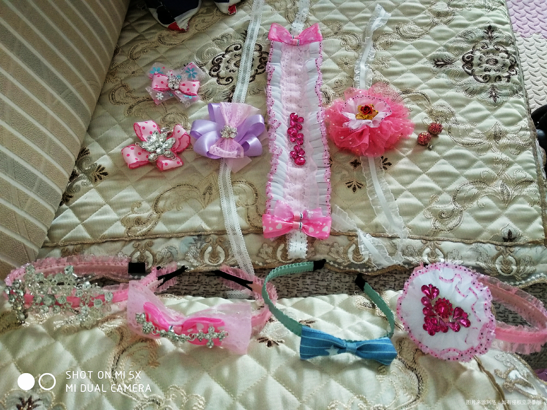 我给闺女做的小头饰被老公吐槽了