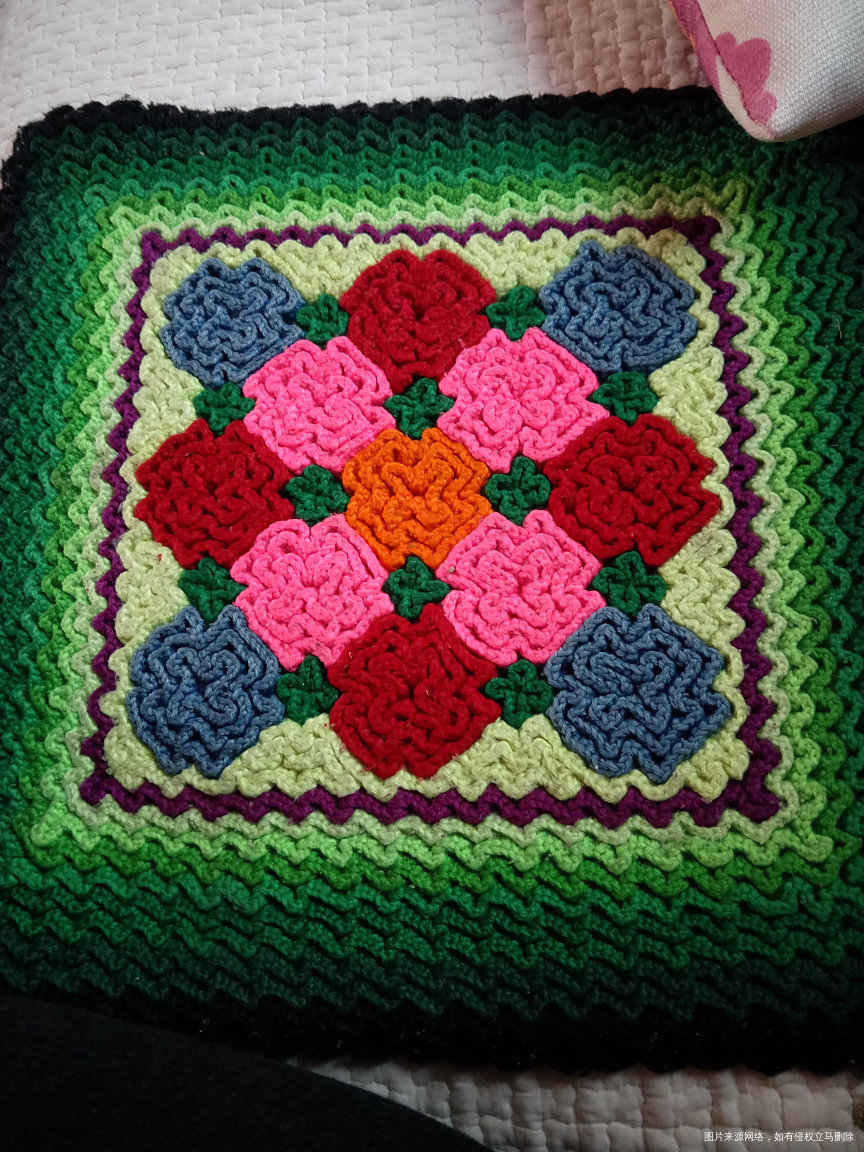 老妈给我钩的漂亮不,老妈就是手巧