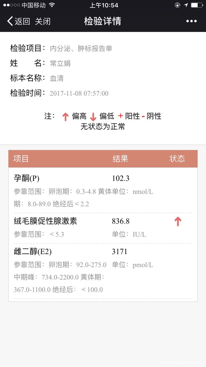 试管冻胚移植第14天抽血结果