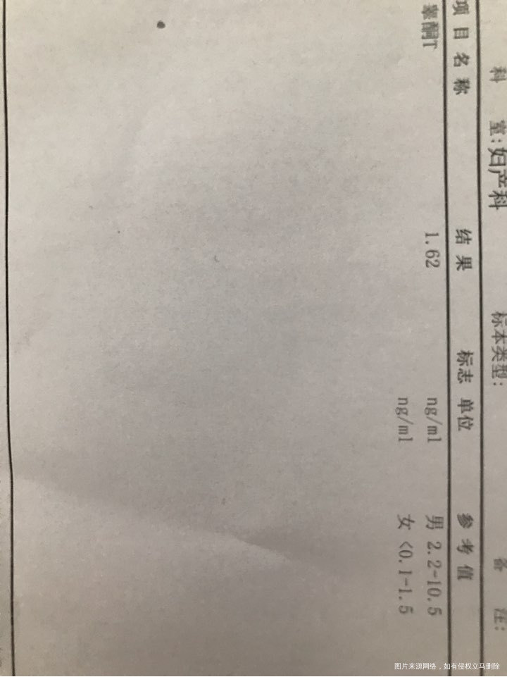 月经第三天验的睾酮结果