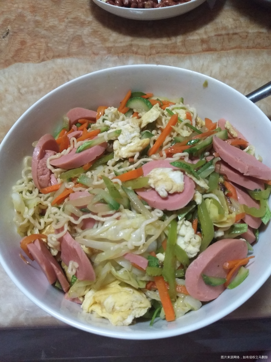 给老公做的晚饭,老公说挺好吃