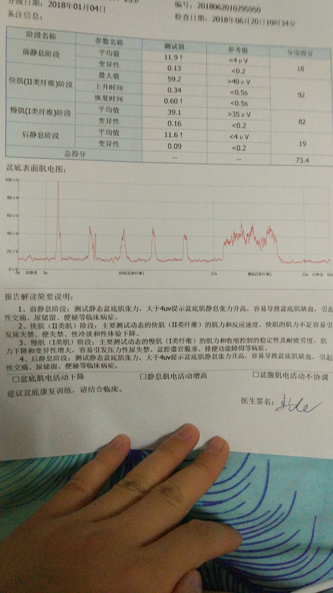 医生进来帮忙看看检查结果