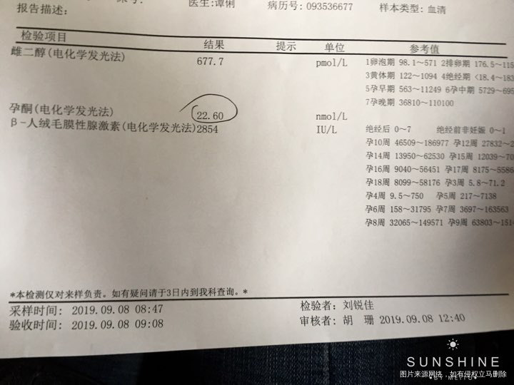 你好 我今天去医院检查查血 怀孕了 结果