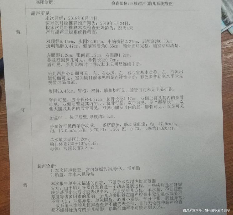 麻烦医生看一下我的三维超生正不正常?