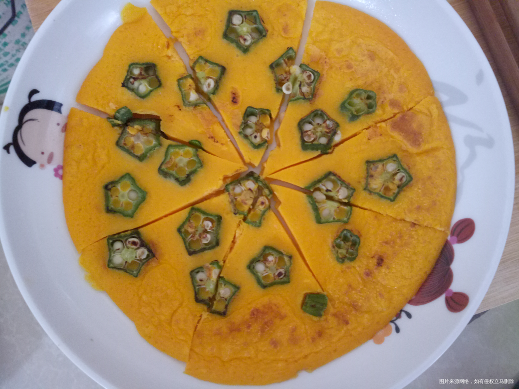 7.18日辅食打卡,秋葵蛋饼不错