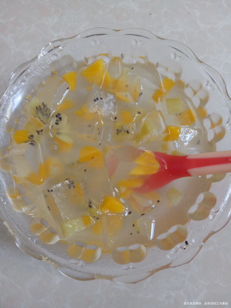 自制水果凉粉,酸酸甜甜有颜值