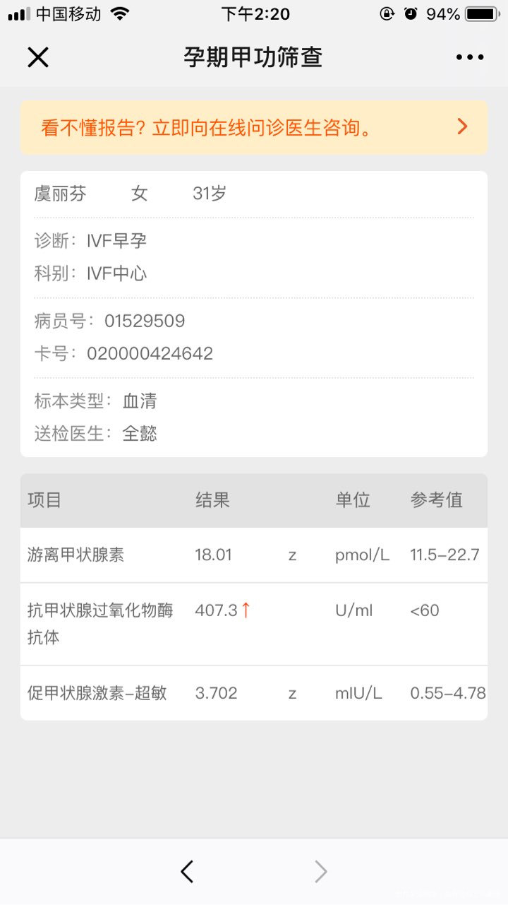 孕期甲功查血,这个结果需要用药吗?