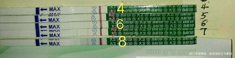 加移植当天今天第八天了!刚测的早孕