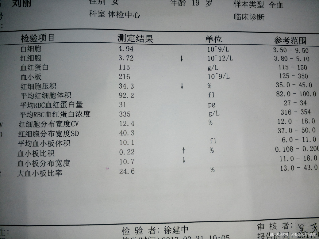 怀孕九周去医院体检,说红细胞偏低,窦性心律不齐