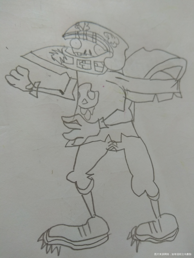 大儿子就是植物大战僵尸粉,画画只画这个系列的,上了半年小学了,始终没换过别的画