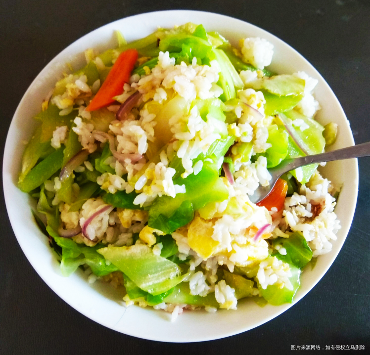 婆婆做的炒饭有春天的感觉